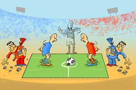 Football rahafun.com  3 کاریکاتور استقلال پرسپولیس