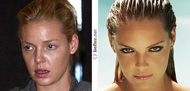 عکس قبل و بعد آرایش زنان و دختران